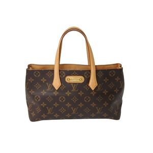 LOUIS VUITTON Monogram Wilshire Handbag Brown Logo